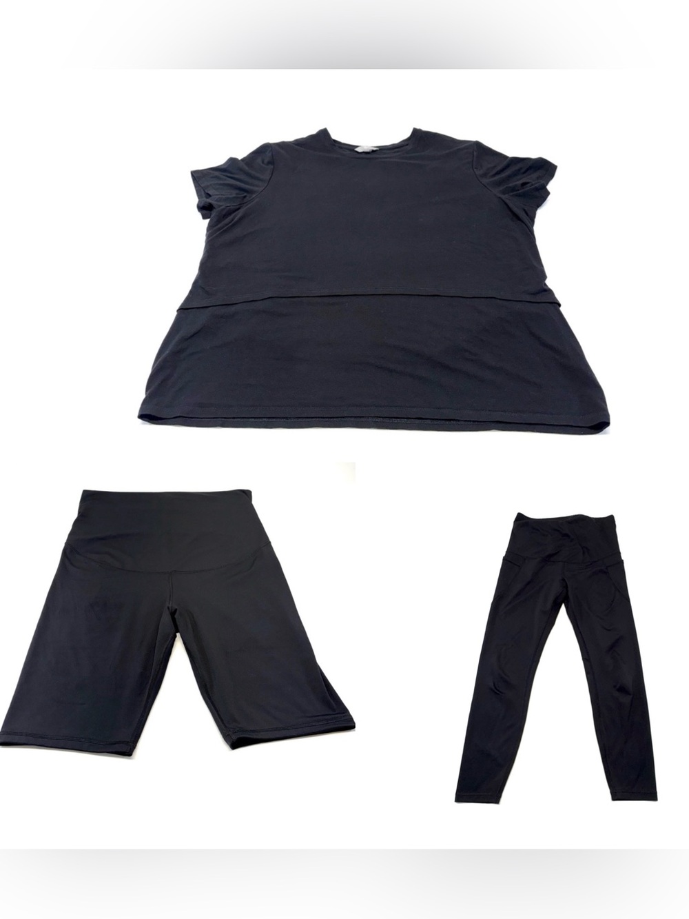 Maternity & Nursing Active Bundle - Size XL - 3 Pieces (Thyme, Old Navy, H&M)